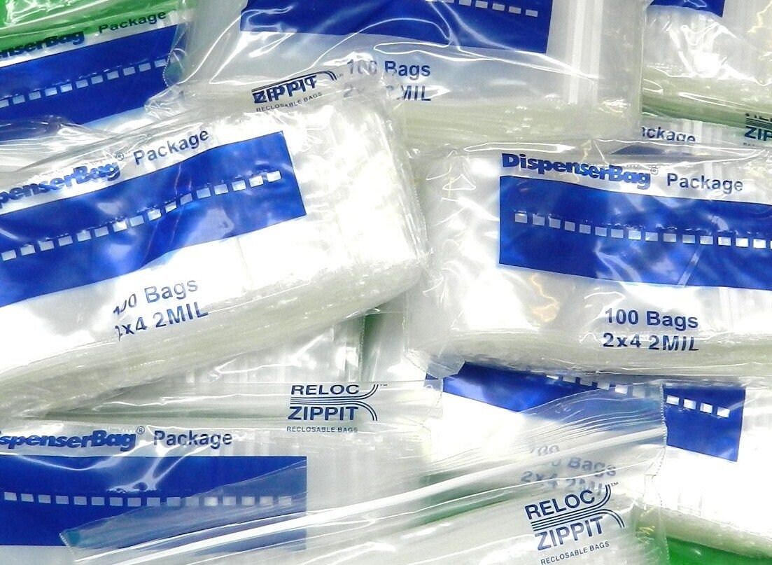 2000 - 2 x 3 Zip Lock 2x3 Plastic Bags 2 MIL Reclosable Poly