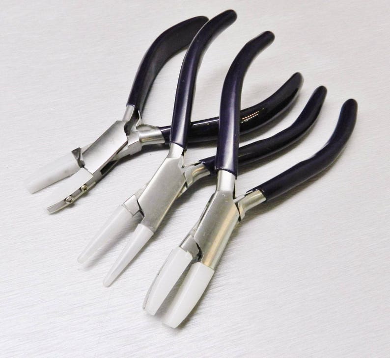 Nylon Jaw Pliers HD 3 Set Jewelry Craft Bead Wire Working Bending Forming Tools 10E image 1