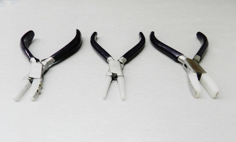 Nylon Jaw Pliers HD 3 Set Jewelry Craft Bead Wire Working Bending Forming Tools 10E image 3