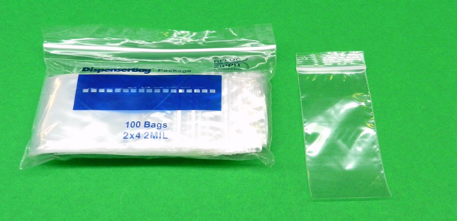 2000 - 2 x 3 Zip Lock 2x3 Plastic Bags 2 MIL Reclosable Poly