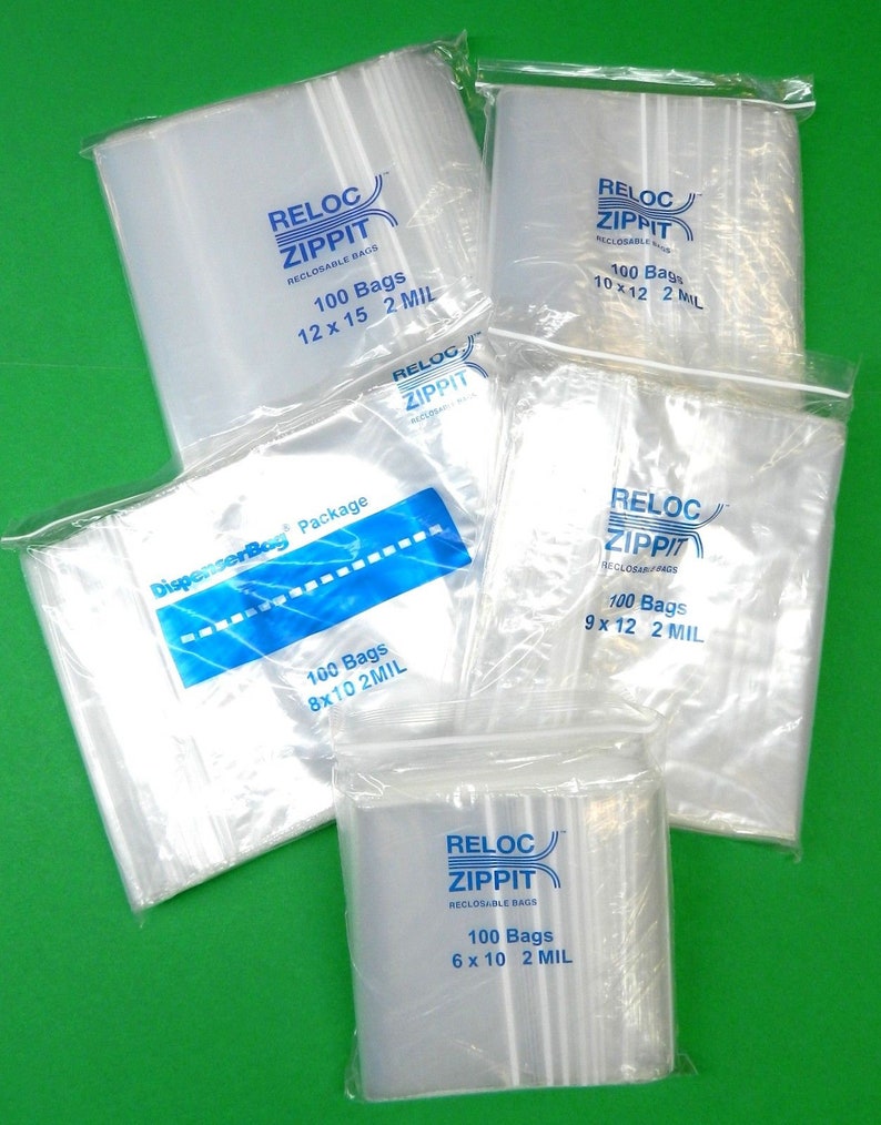 assorted ziplock bags
