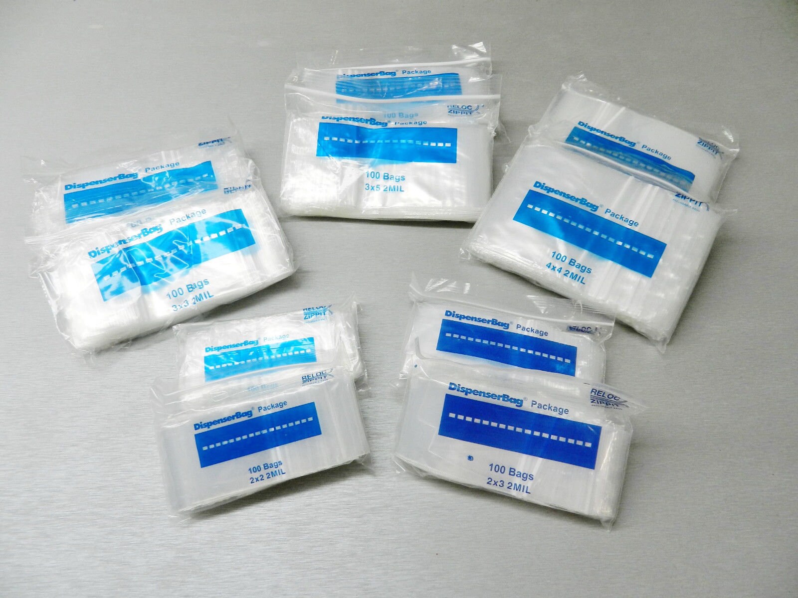 1000 Zip Top Seal Bags 2mil Clear 1-1/2 x 2 Small Baggies Zip