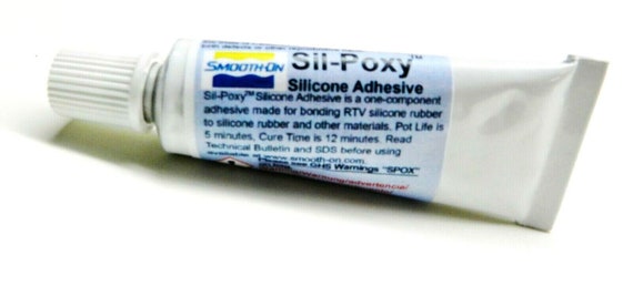 Smooth-On Sil-poxy Rubber Silicone Adhesive - 0.5 oz Tube