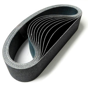 6 x 1-1/2 Sanding Belt 120 Silicon Carbide Abrasive for Expanding Drum Set of 10 belts image 3