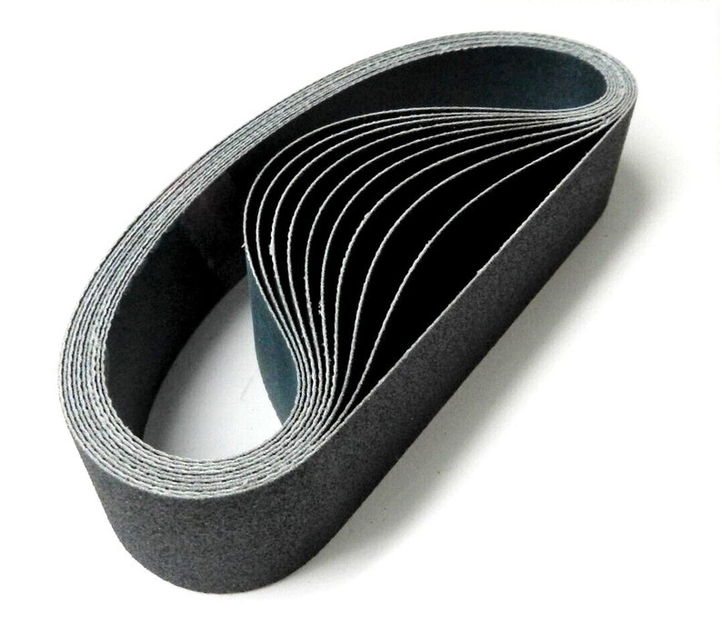 6 x 1-1/2 Sanding Belt 120 Silicon Carbide Abrasive for Expanding Drum Set of 10 belts image 3