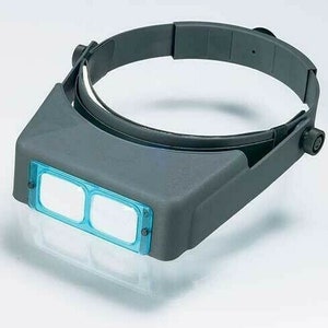 Headband Magnifier Visor Double Lens, YTOM Head Mounted Magnifier