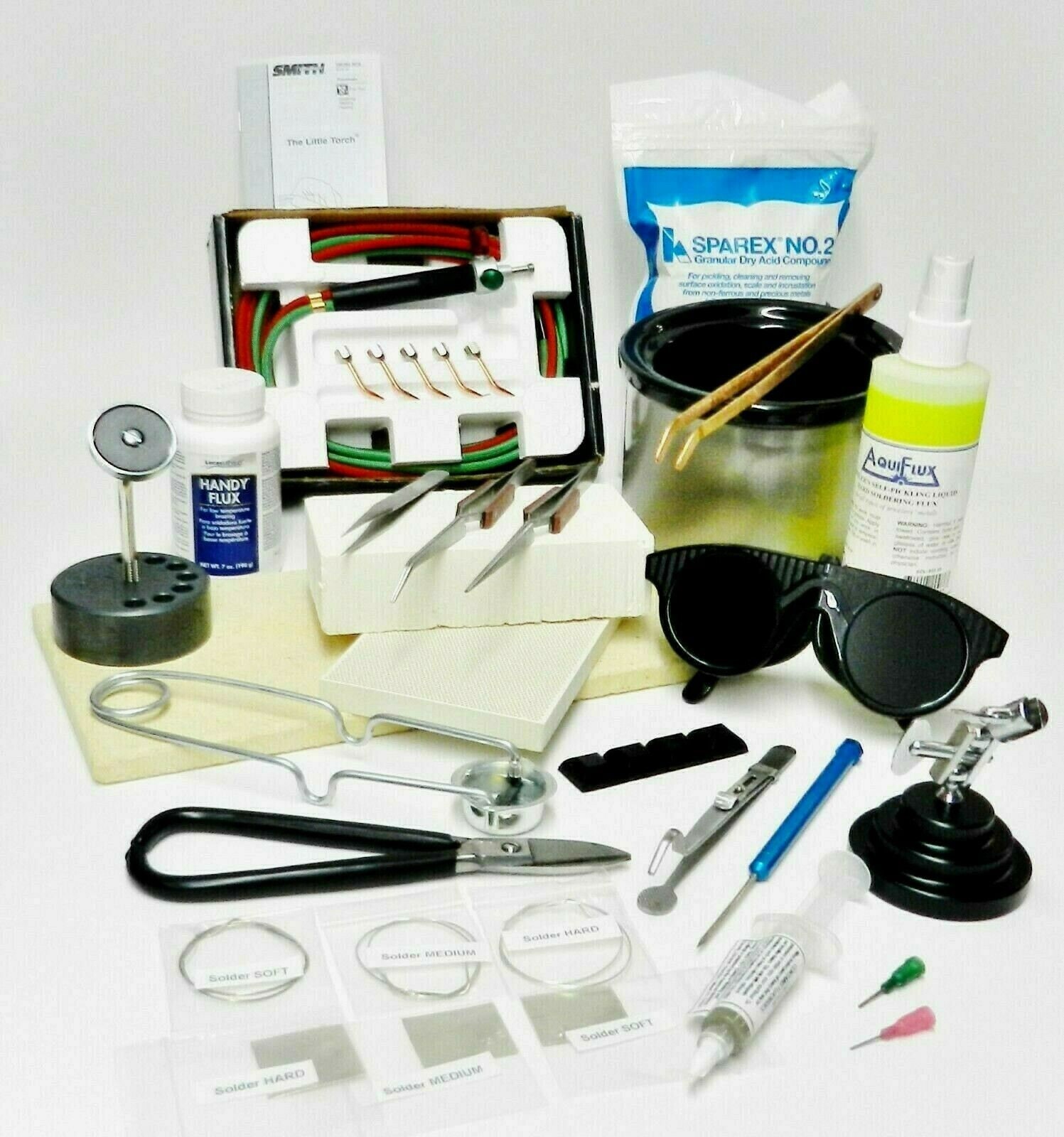 Jewelry Soldering Kit Torch Pickle Pot Tools Solder Supplies & Repair Jewelry