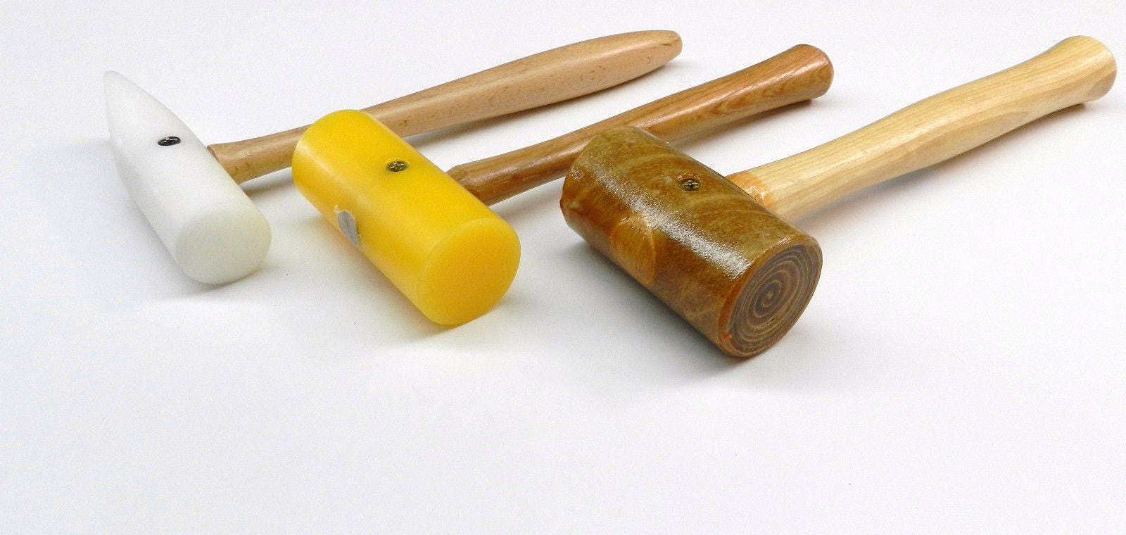 3 Mallets Rawhide Mallet Rubber & Plastic Mallet Jewelry Leather Crafts Set of 3