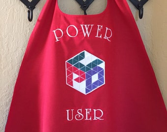 Adult Superhero Cape with Custom Logo and Monograming above and/or Below Shield logo