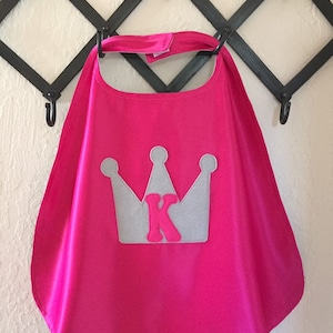 Kids - Princess Crown All Satin Personalized Capes