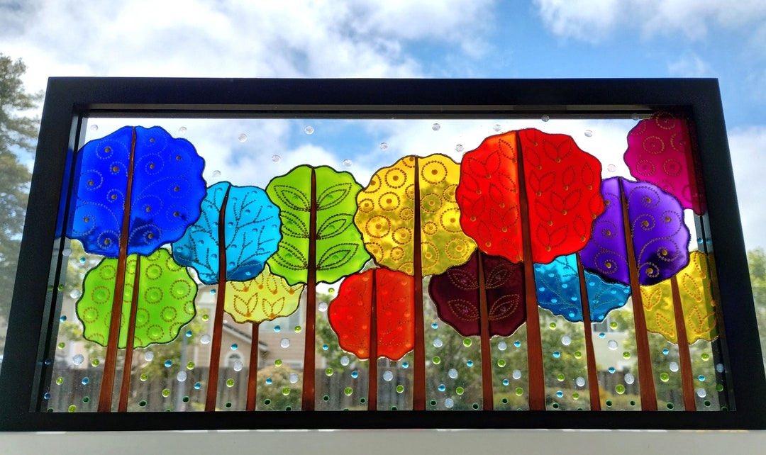 PLIGREAT Attrape Soleil En Acrylique Coloré à Suspendre Pour Fenêtre Ou