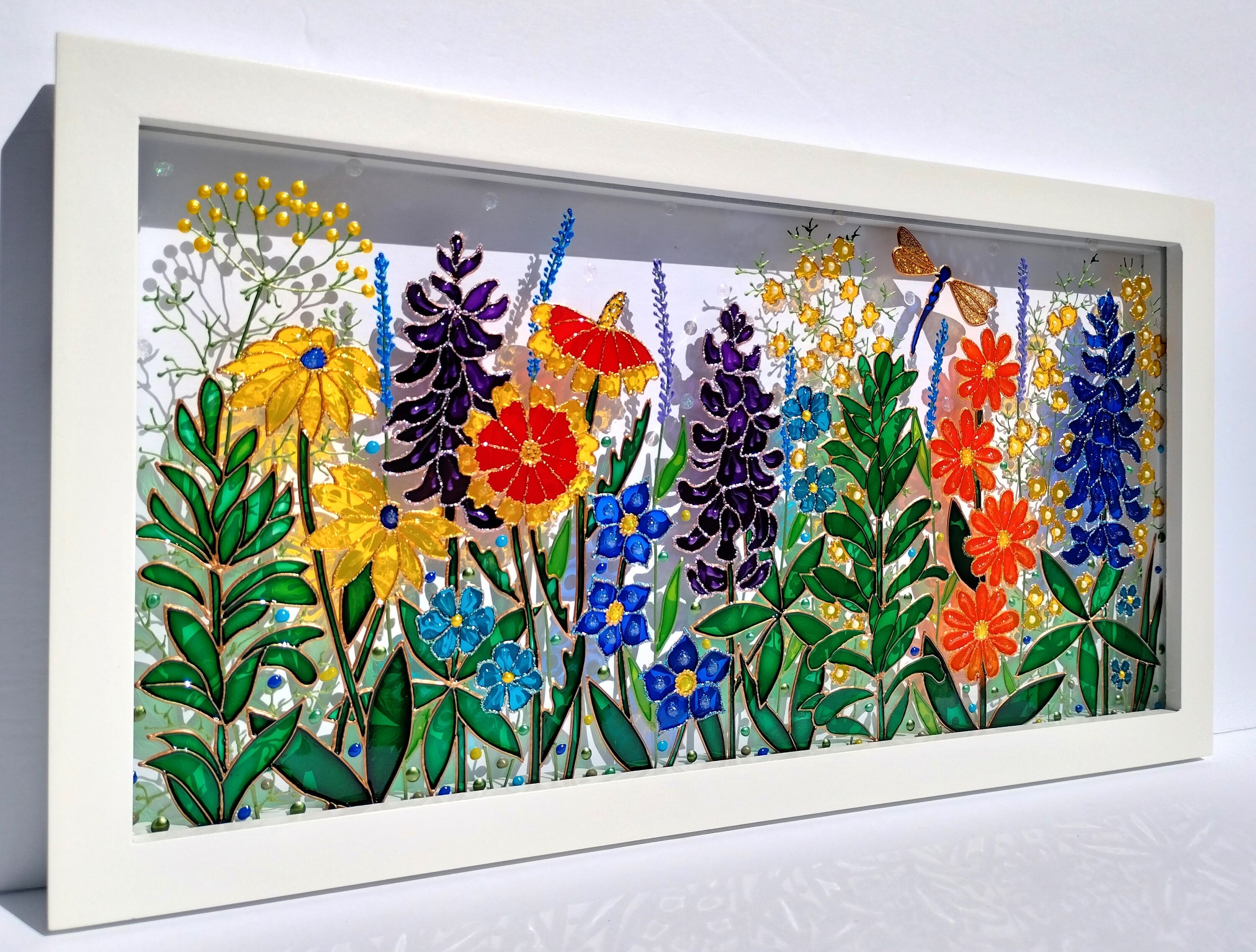 アート・デコ風 ステンドグラス 花瓶 窓 アート・デコ風 ステンドグラス 花瓶 窓 アート・デコ風