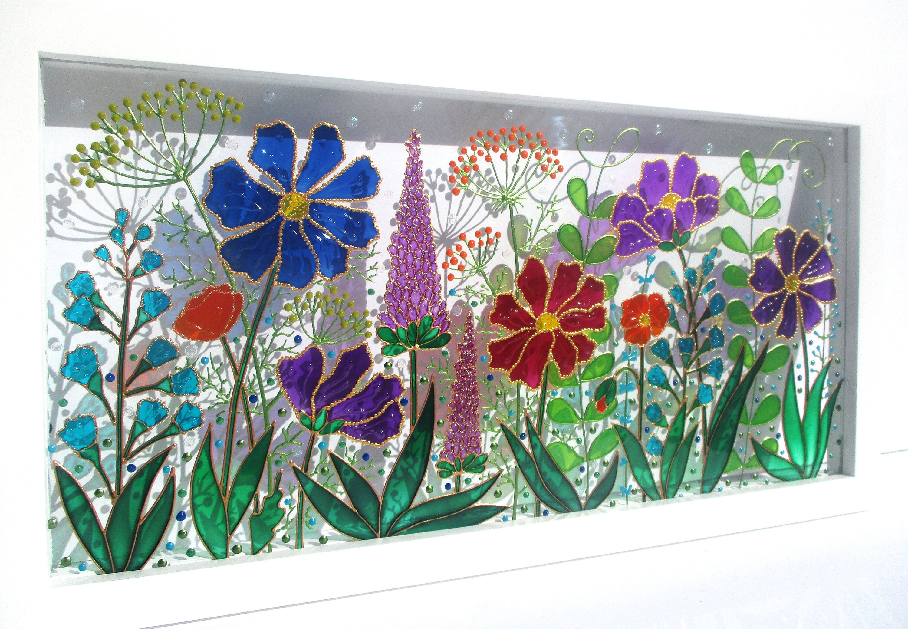 絵画 ガラス額付き No.9820「ガラス絵（額装）：高久 茂」20×25cm | ボルトナットマーケット