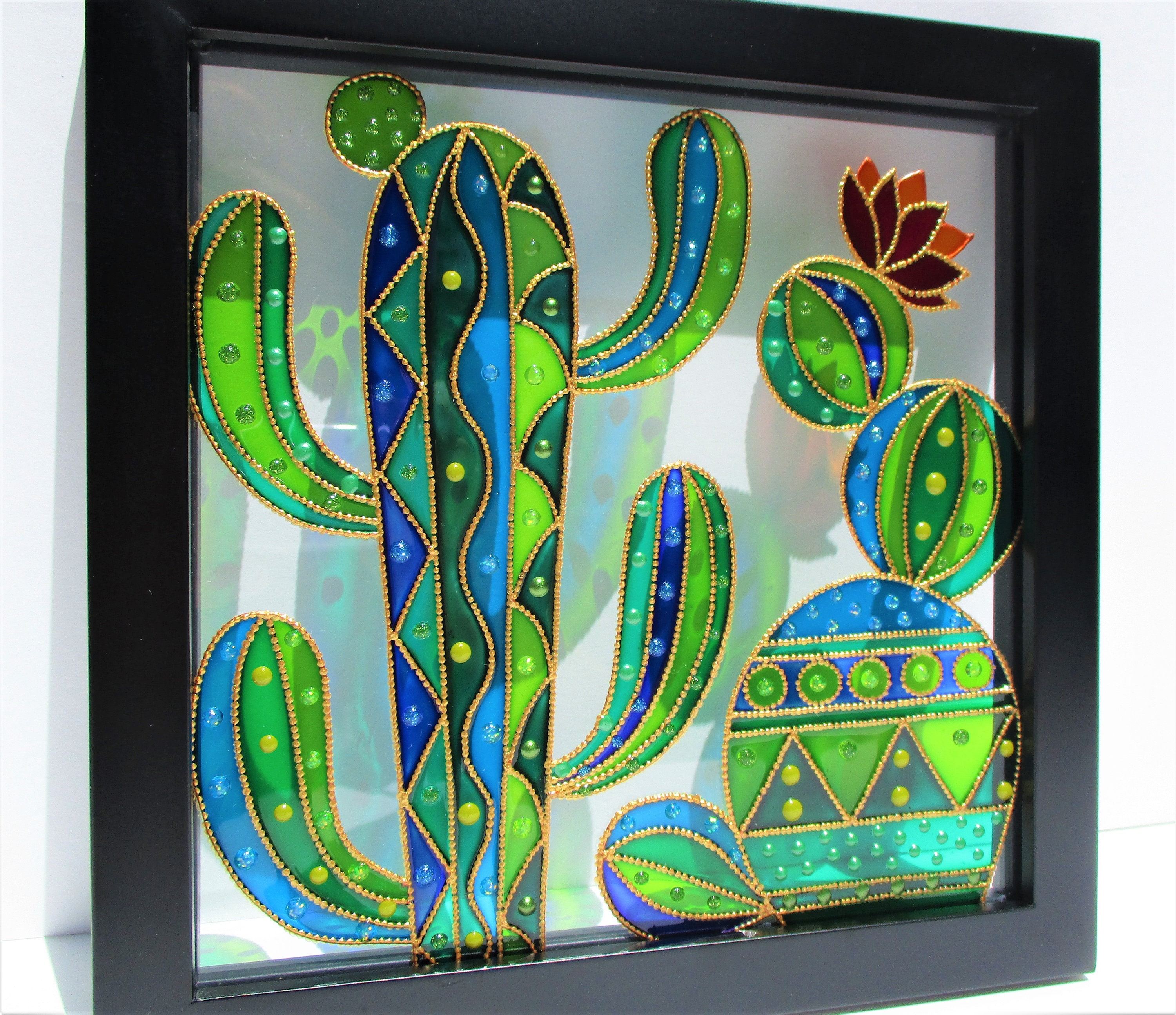 絵画　サボテン Amazon.co.jp: Stupell Industries 水彩画 サボテン 砂漠 自然