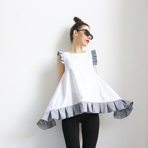 NEW Extravagant Loose Top / Linen Loose Top / Sleeveless Tunic Top / Extravagant Tunic / Summer Top / Casual Top / Plus Sizes Clothing