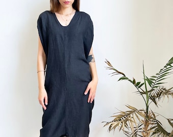 NEW Black Kaftan Dress / Summer Dress Women / Dresses for Women / Avant Garde Dress / Extravagant Dress / Day Dress / Loose Dress