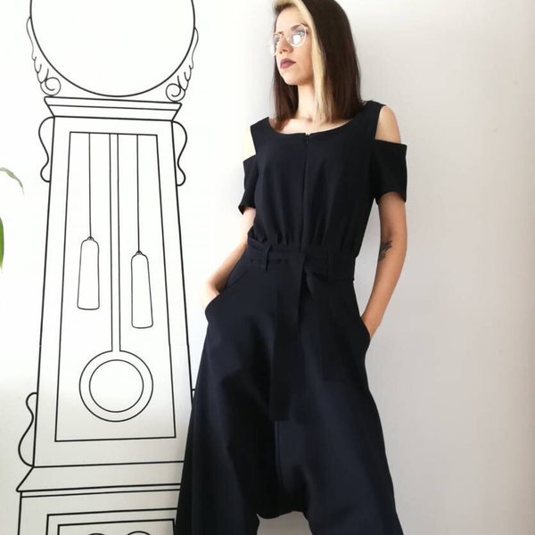 Extravagant Jumpsuit / Elegant Jumpsuit / Women's Jumpsuit / Romper Women by FabraModaStudio