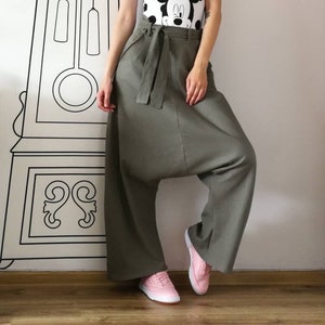 Harem Pants, Plus Size Pants, Extravagant Clothing, Baggy Pants, Lounge Wear Women, Casual Harem Skinny Sweatpants, Plus Size Pants