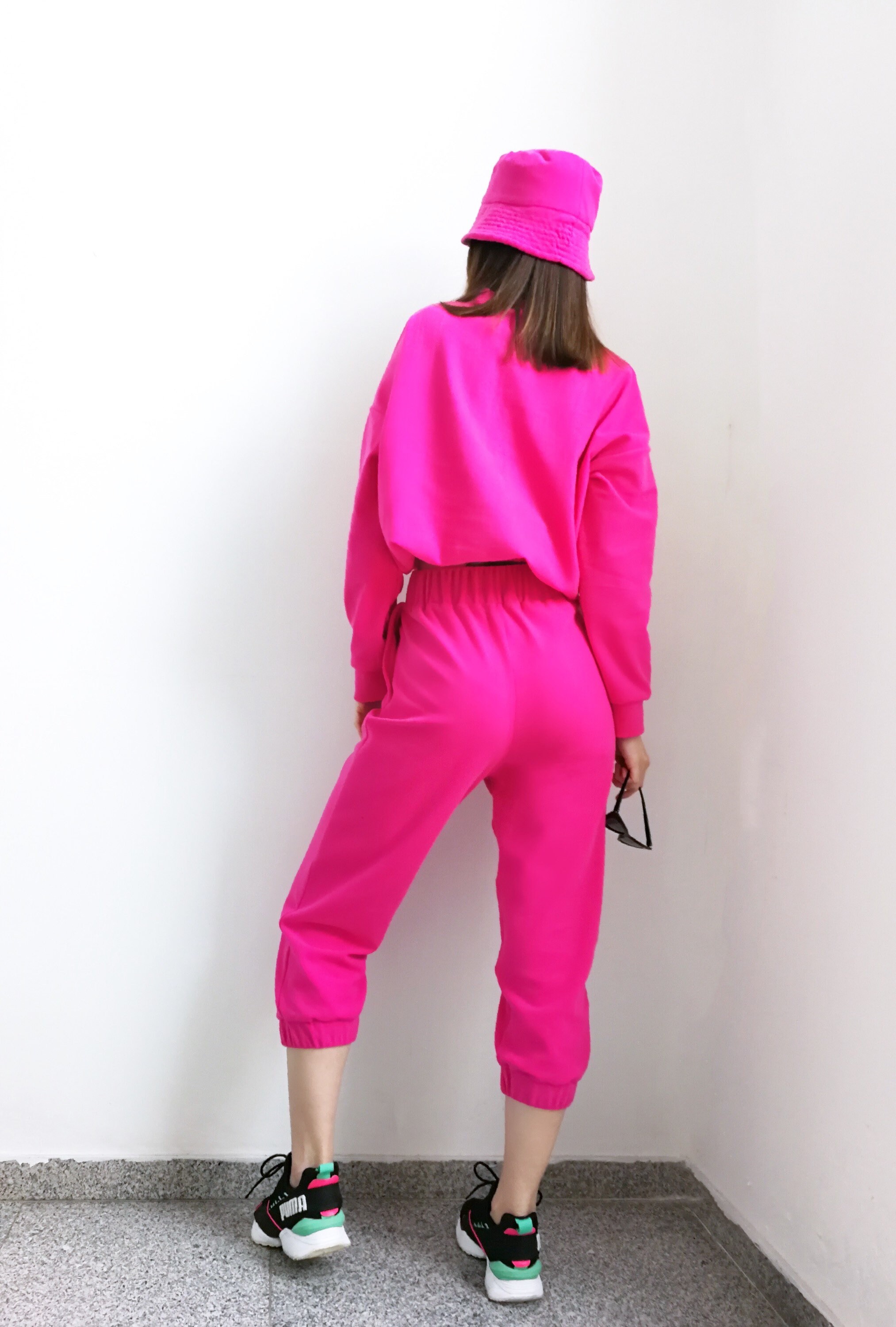 Rust Velour Cropped Tracksuit main image 1