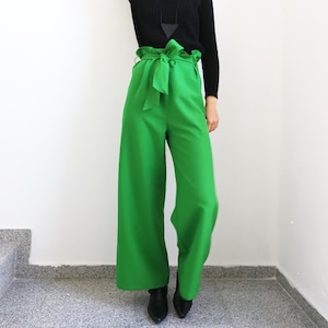 Wide Leg Pants / Maxi Pants / PLUS SIZES Clothing/ High Waist Pants / Loose Pants / Long Maxi Pants by FabraModaStudio