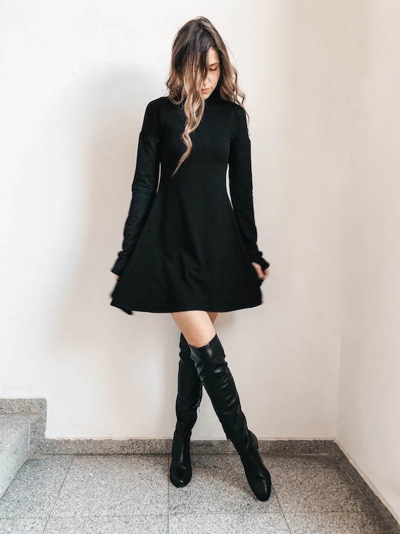 NEW Sexy Black Dress, LBD, Long Sleeve Dress, Women Dress, Black Dresses  for Women, Plus Size Dress, Little Black Dress, Party Dress - Etsy