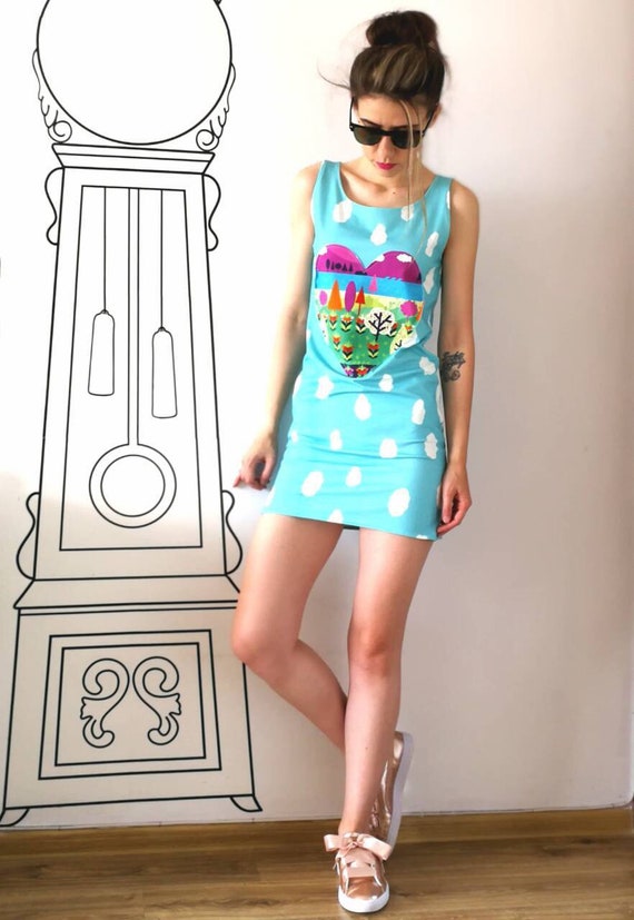 colourful mini dress
