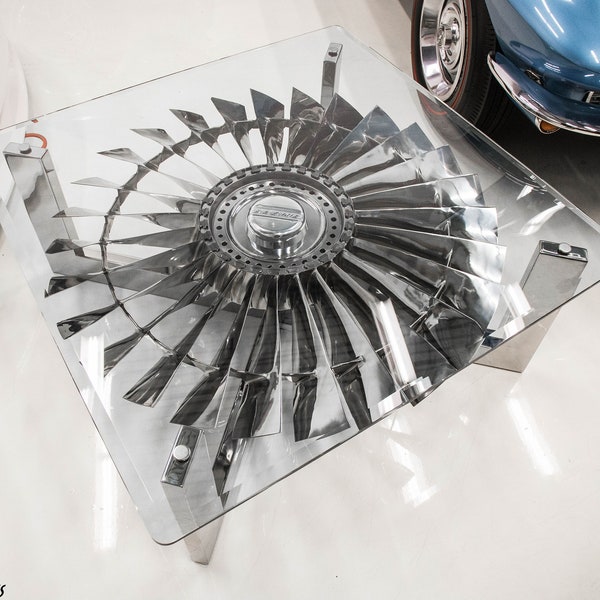 Boeing 737 Jet Engine Coffee Table Pratt & Whitney JT8D