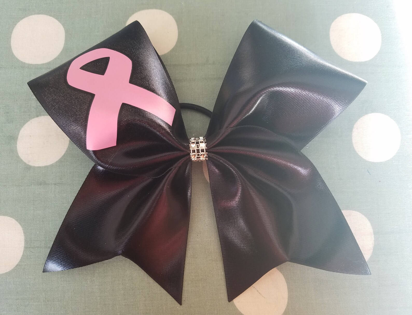 Breast Cancer Awareness Bow Cheer Bows Cheerleading Bows Etsy
