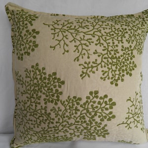 Floral Green Asian Cushion