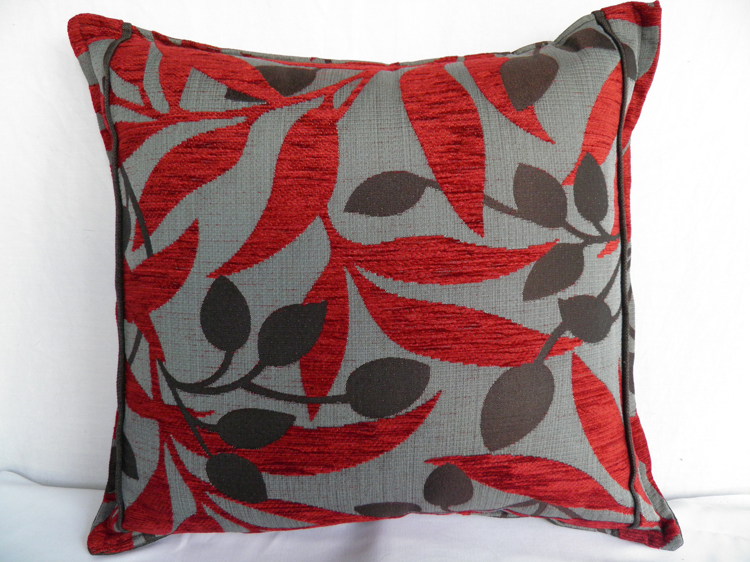 Australian Made Cushion cover in popular floral fabric in reds Etsy