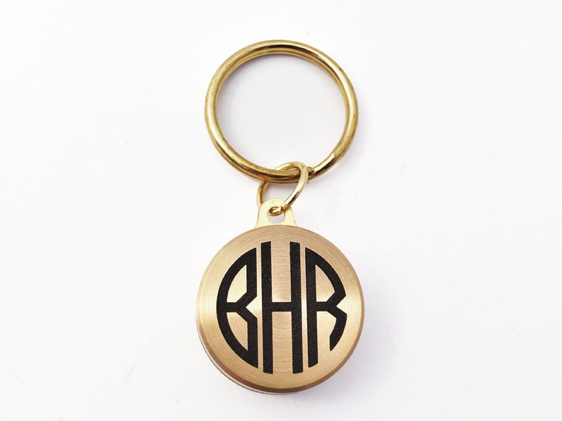 Personalized Compass, Monogram Compass Keychain, monogram keychain, Personalized Key chain, Brass Compass, Personalized Working Compass image 7