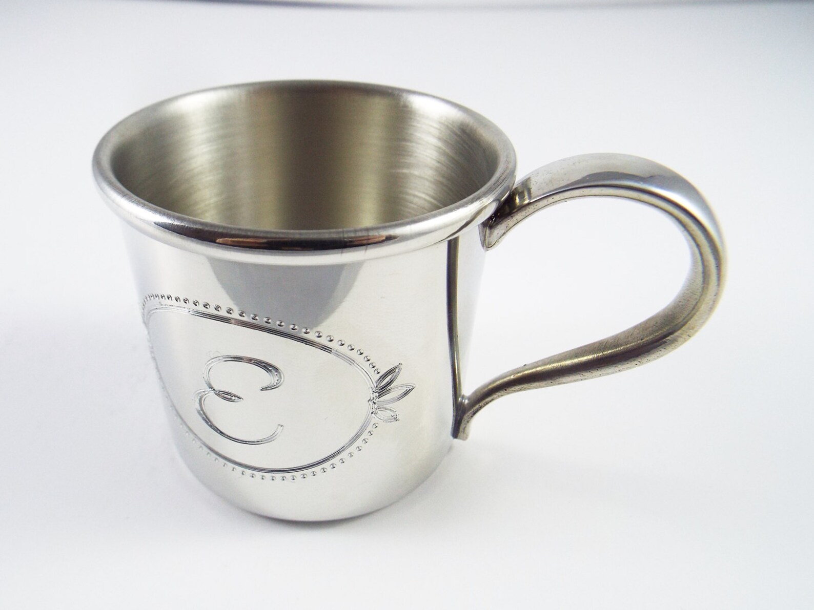 Custom Infant Cup Pewter Baby Cup Custom Monogram Cup Etsy
