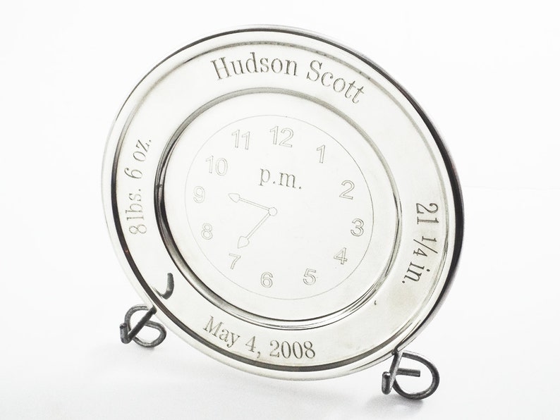 Personalized Baby Gift Birth Announcement Clock Baby Birth Etsy