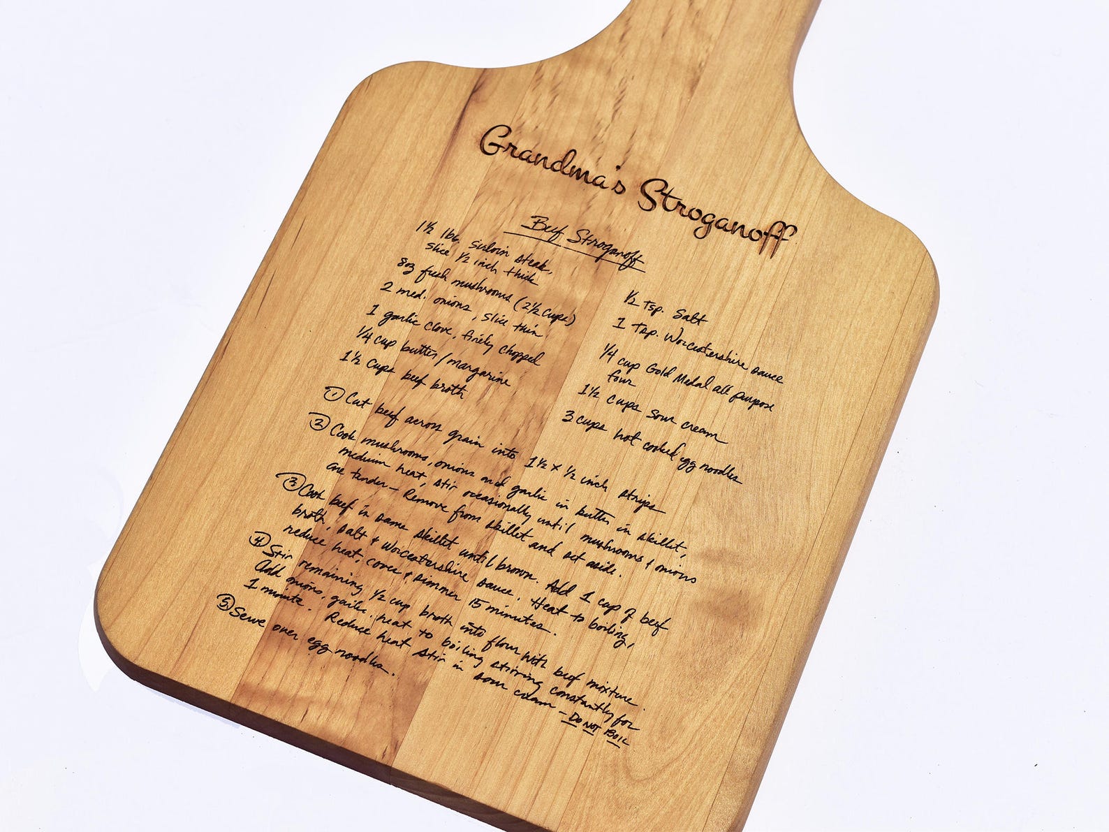 Personalized Recipe Board Recipe Cutting Board Family Etsy
