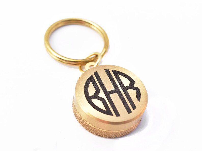 Personalized Compass, Monogram Compass Keychain, monogram keychain, Personalized Key chain, Brass Compass, Personalized Working Compass image 6