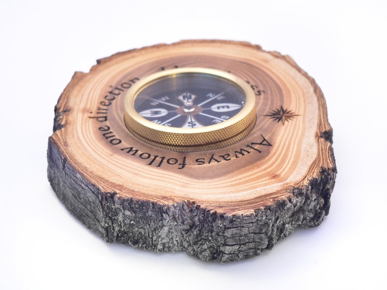 Unique Hiker Gift Engraved Compass Holder Personalized Etsy
