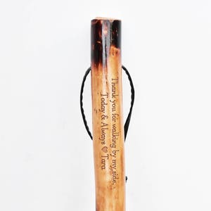 Carved Walking Stick, Hiking Stick, Personalized Walking Stick, Wood Walking Stick, Hiker Gift, Walking Cane, Hiking Gift, Father's Day Gift image 1