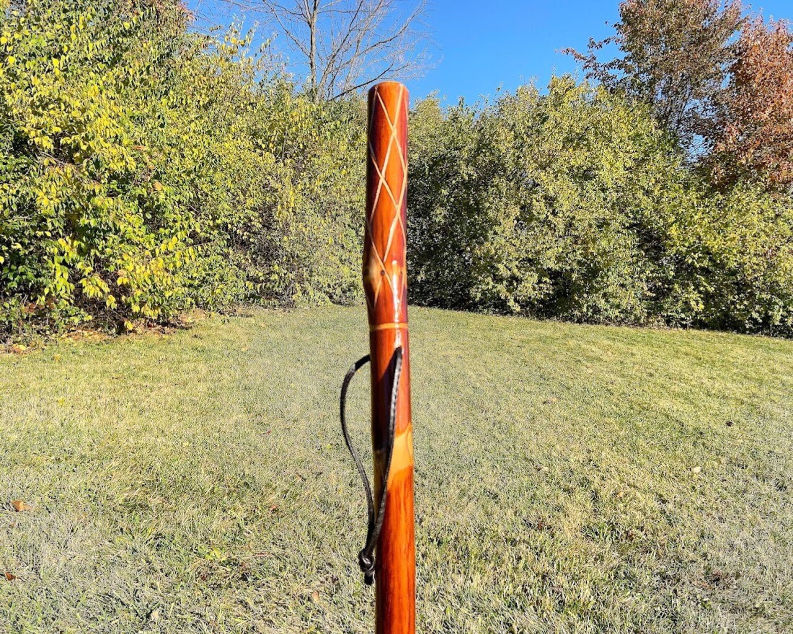 Carved Walking Stick Hiking Stick Personalized Walking Etsy