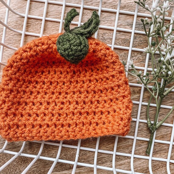 Crochet Baby Fruit Hats Orange 