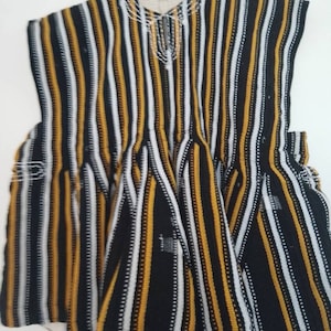 Northern Ghana Men Hand Woven Traditional Smock, Fugu Top/Batakari/Smock