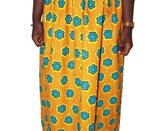 Handmade Ankara Maxi Skirt: African Print Cotton Clothing