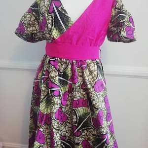 Lindo vestido longo feminino de algodão com estampa africana, Ankara, ombros caídos e cinto