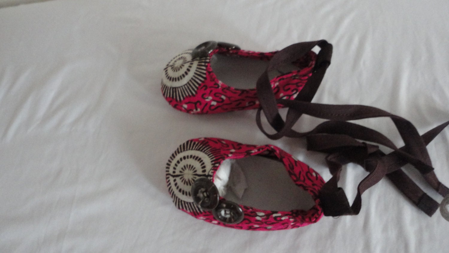 Africa Inspired Baby Girls Ankle Strap Booties With A Matching Bib Etsy