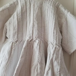 Quality White  Short Sleeves Northern Ghana Men Hand Woven Traditional Smock, Fugu Top/Batakari/Smock