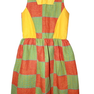 Beautiful Africa Print Awekia Ankara Girls Sleeveless Dress