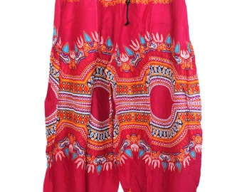 Super Comfy Pants Dashiki Crimson /Boho/trouser/Tribal/Aladdin/Genie/Yoga/Meditation/Relax Pants Casual