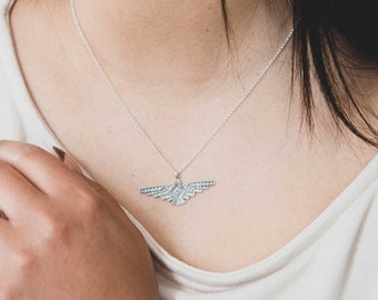 Thunderbird Pendant in Sterling Silver, Thunderbird Necklace, Handcrafted Necklace, Southwest Jewelry, Southwest Silver Necklace