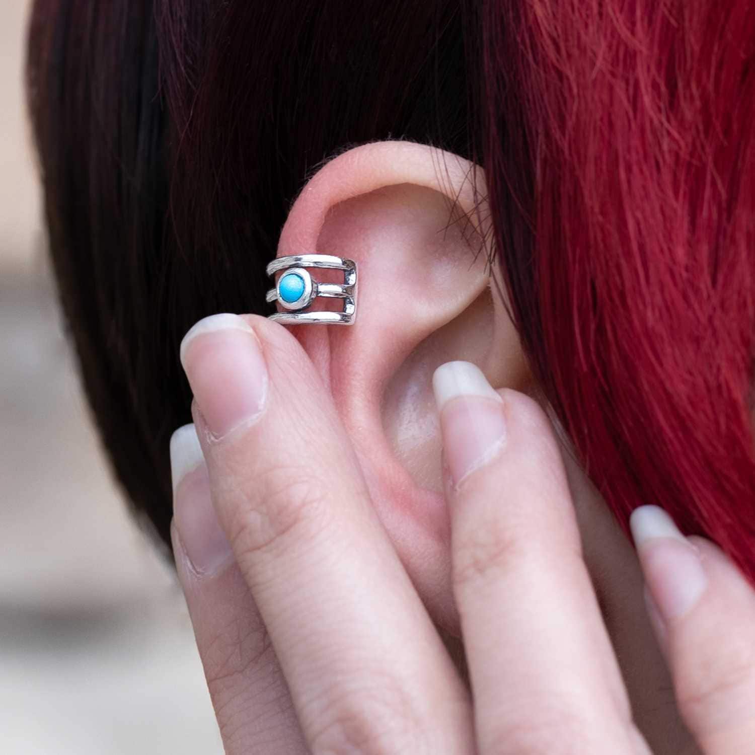 アクセサリー here's EAR CUFF Silver CUFF Hanger - silver - Paparazzi ear cuff – JewelryBlingThing