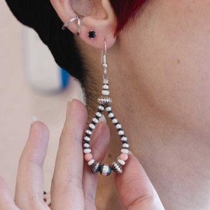 Desert Blossom: Pink Desert Cactus Flower Earrings