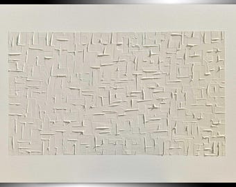 monochrome painting minimalist painting light linen color on ORDER handmade canvas stretched on wooden frame